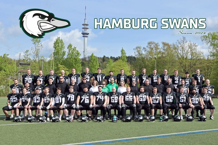 Hamburg Swans Team 2024, Foto: HB Fotografie, Holger Beck Hamburg-Swans-2024-vorschau