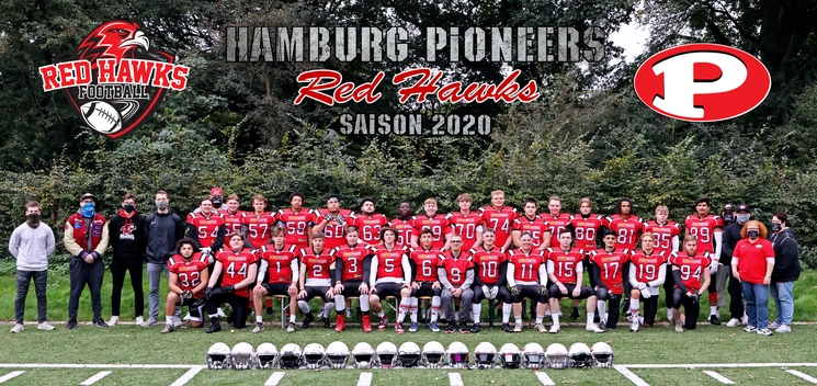 Hamburg Red Hawks Team 2020, Foto: HB Fotografie, Holger Beck Hamburg-Red-Hawks-2020-vorschau
