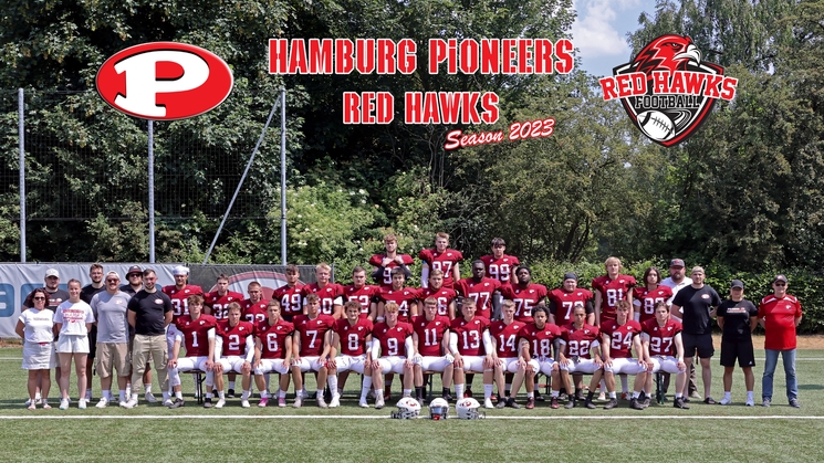 Hamburg Red Hawks Team 2023, Foto: HB Fotografie, Holger Beck Hamburg-Red-Hawks-2023-vorschau